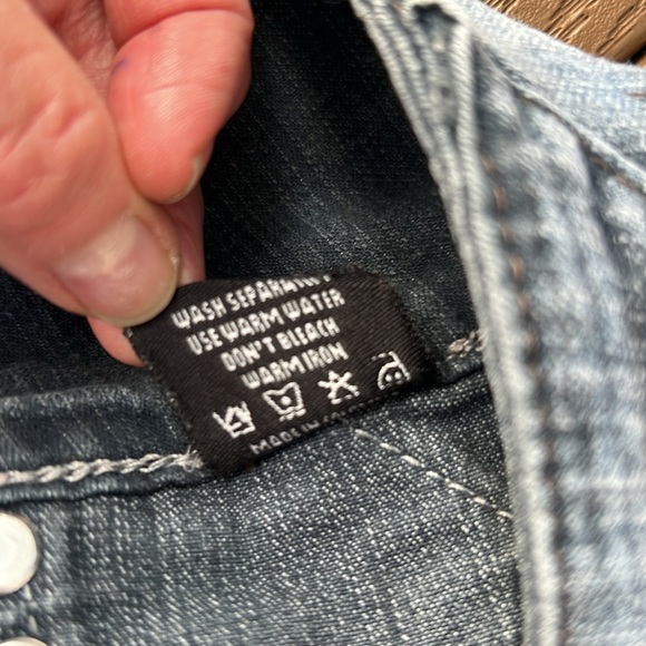 LOi wide waist button/zip skinny jeans made in Columbia SZ 10/Juniors 5 USA - Picture 6 of 14